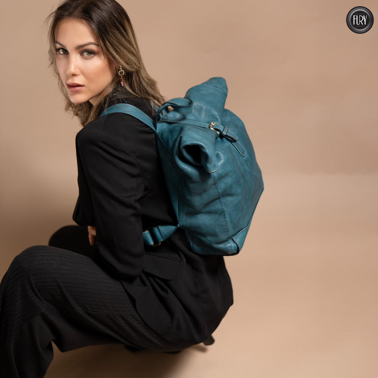 Ettore leather backpack