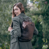 Zaino Arco in pelle intrecciata
