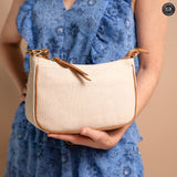 Borsetta Grace in pelle e canvas