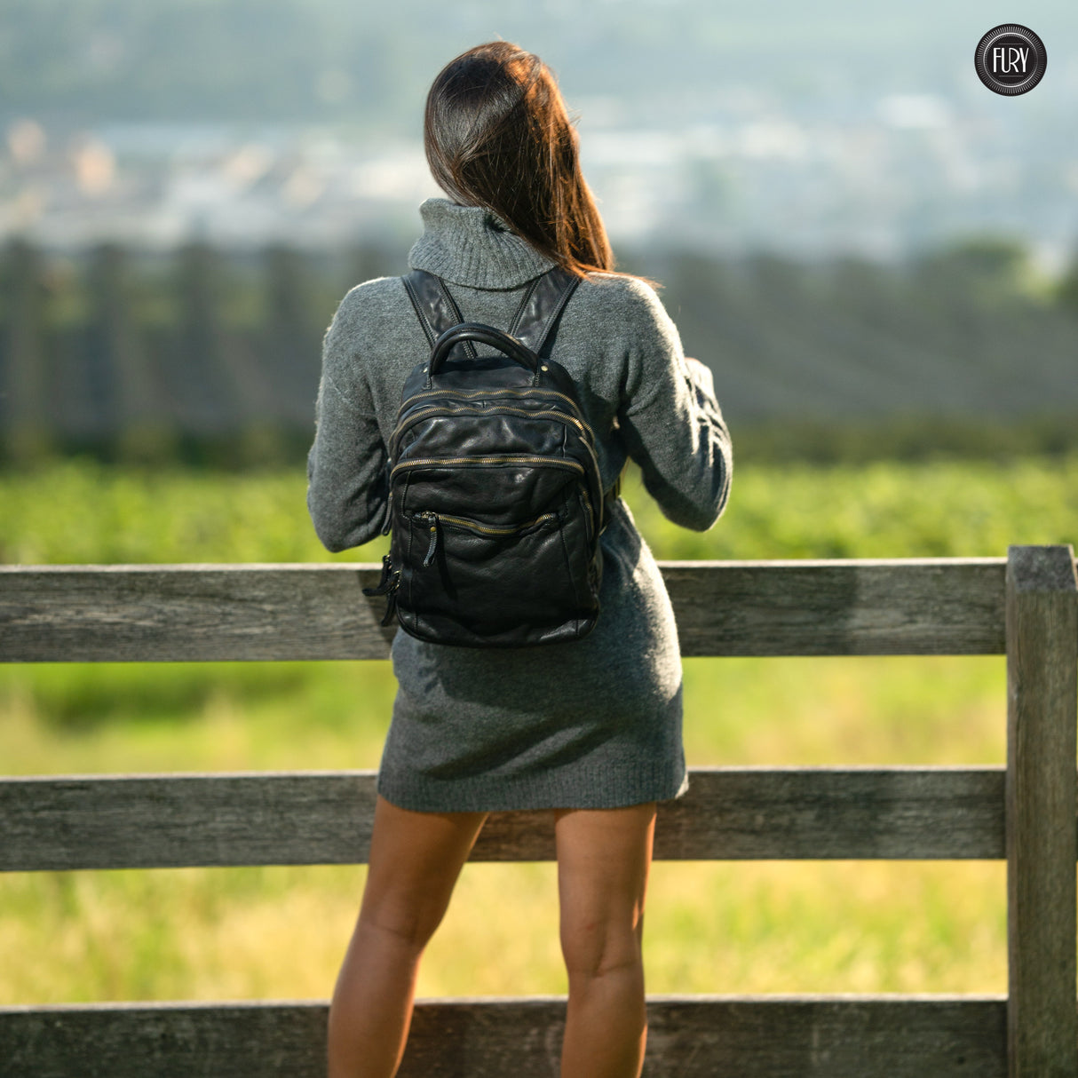 Darwin man/woman leather backpack