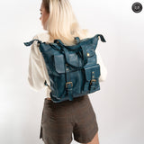 Lucca backpack in leather