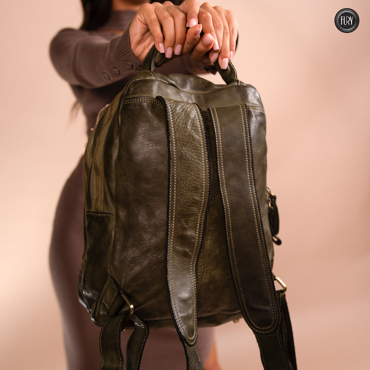 Darwin man/woman leather backpack