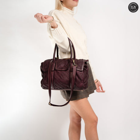 Borsa Etruria in pelle