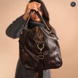 Mike leather duffle bag