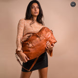 Mike leather duffle bag