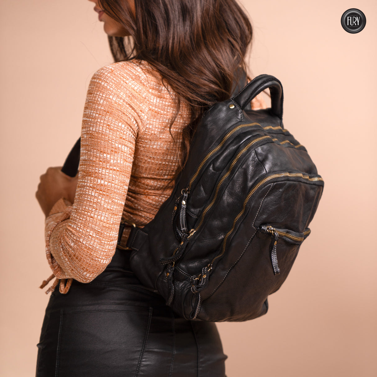 Darwin man/woman leather backpack