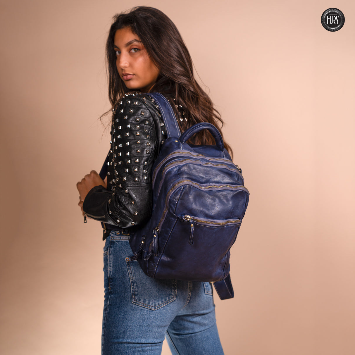 Darwin man/woman leather backpack