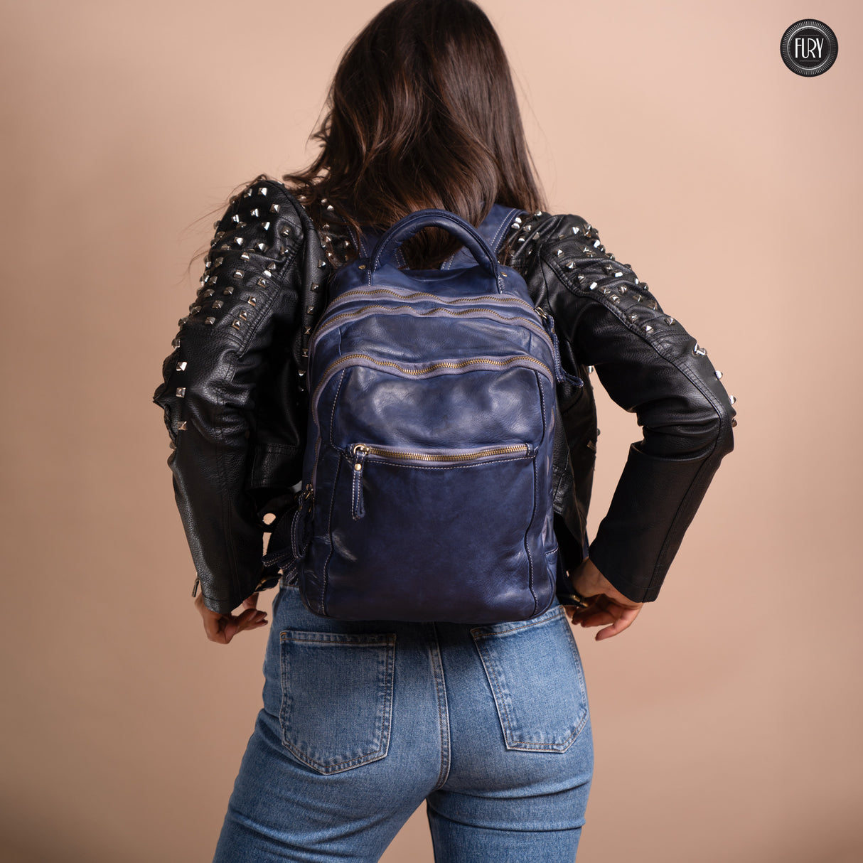 Darwin man/woman leather backpack