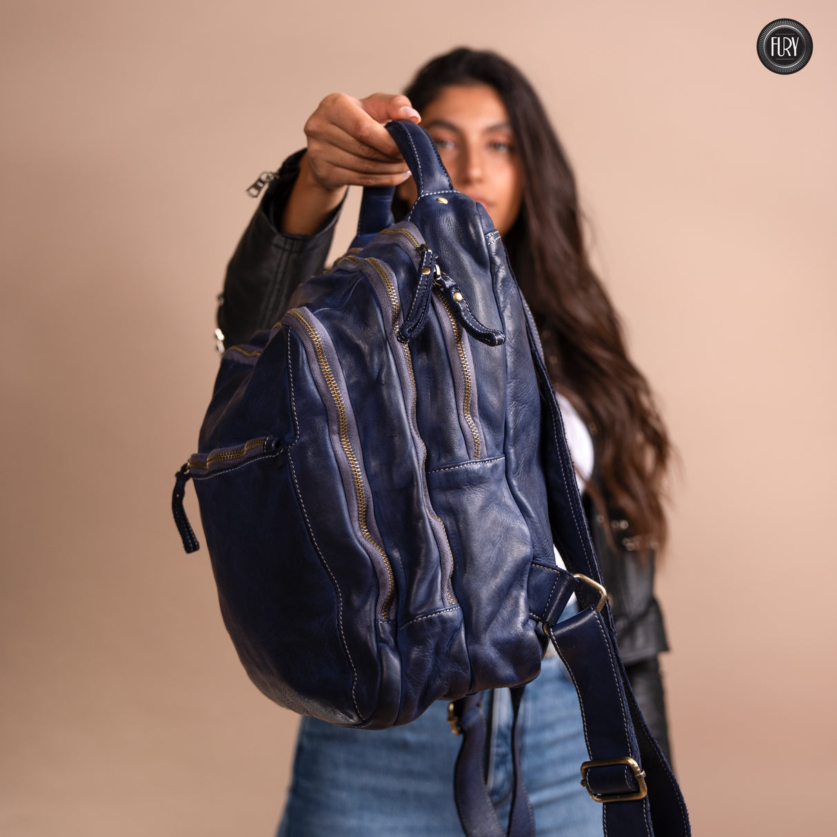 Darwin man/woman leather backpack