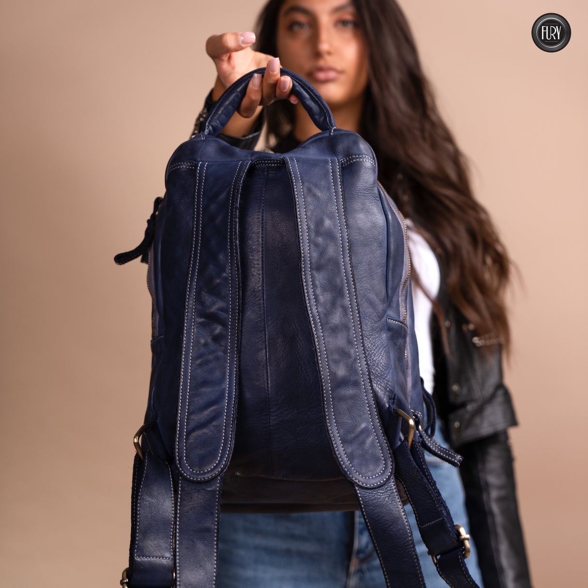 Darwin man/woman leather backpack