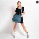 Virginia maxi bag in woven leather