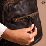 Darwin man/woman leather backpack