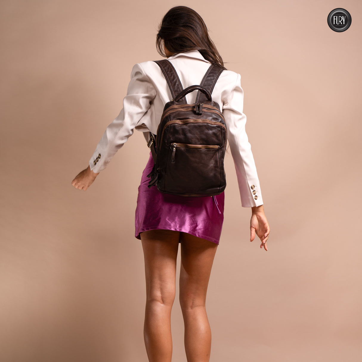 Darwin man/woman leather backpack