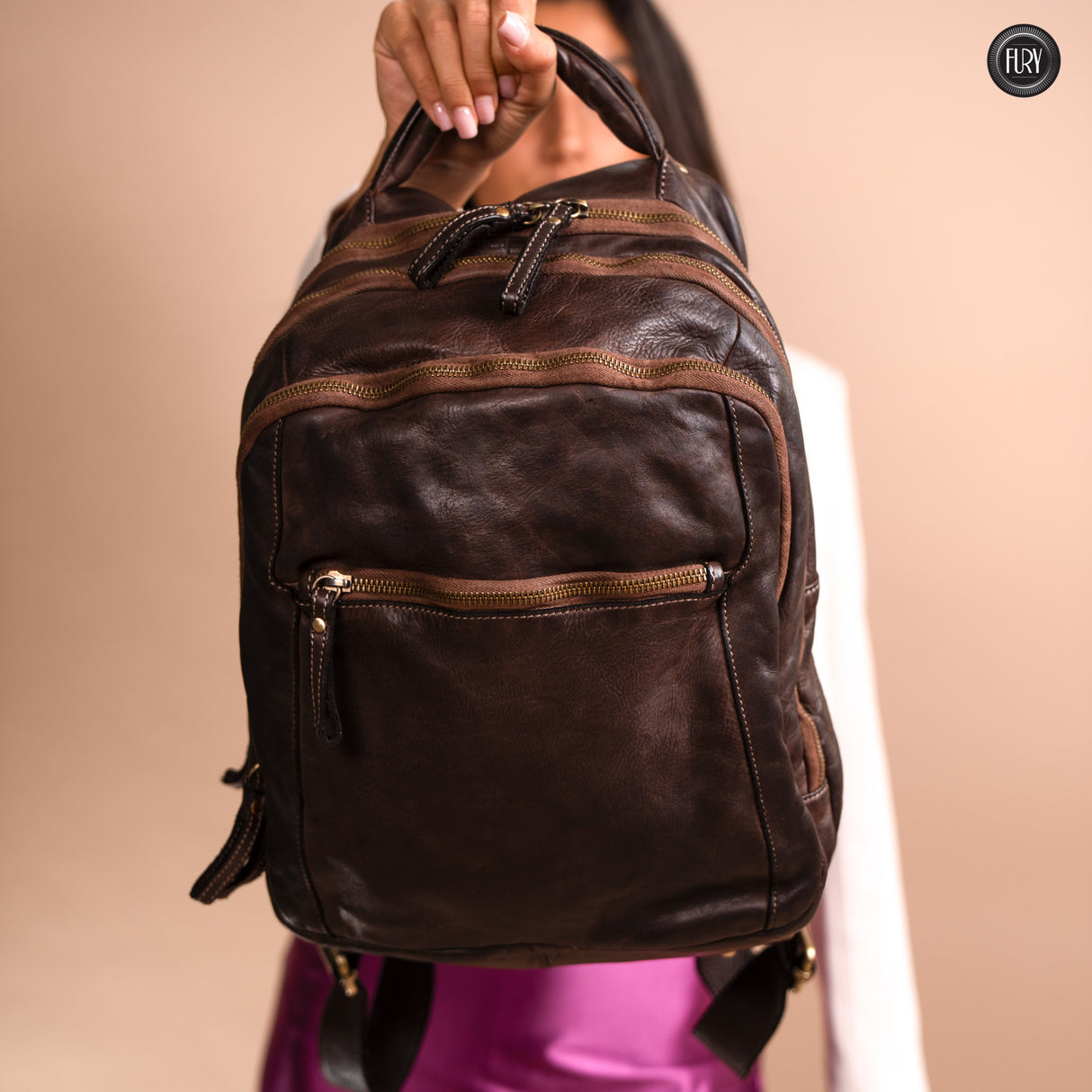 Darwin man/woman leather backpack