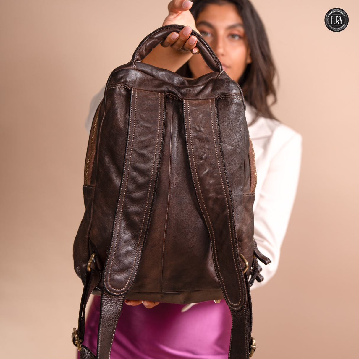 Darwin man/woman leather backpack