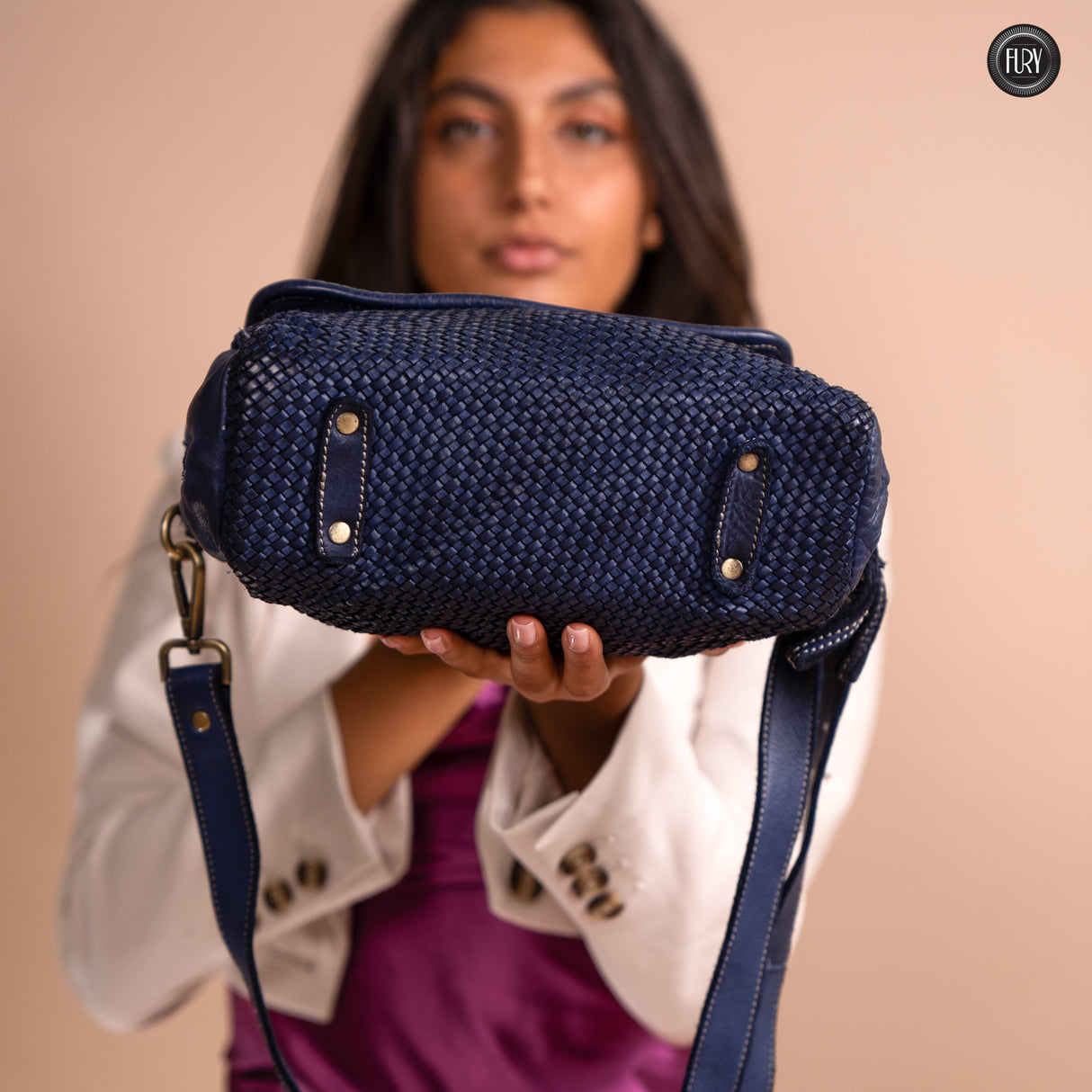 Borsa Siena in pelle intrecciata - Preordine