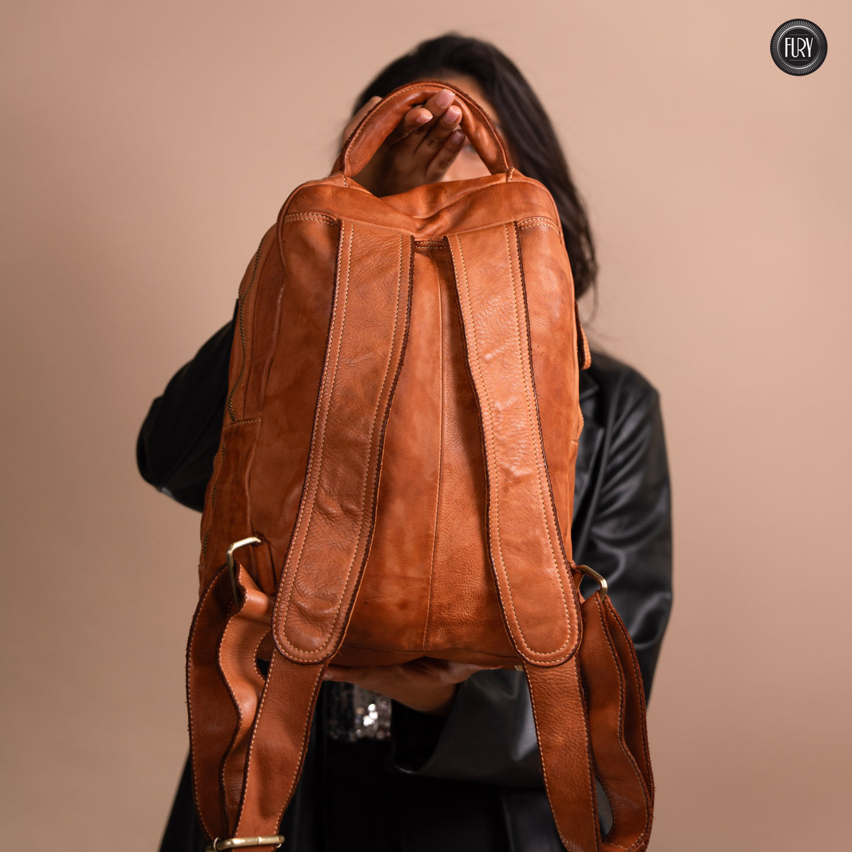 Darwin man/woman leather backpack