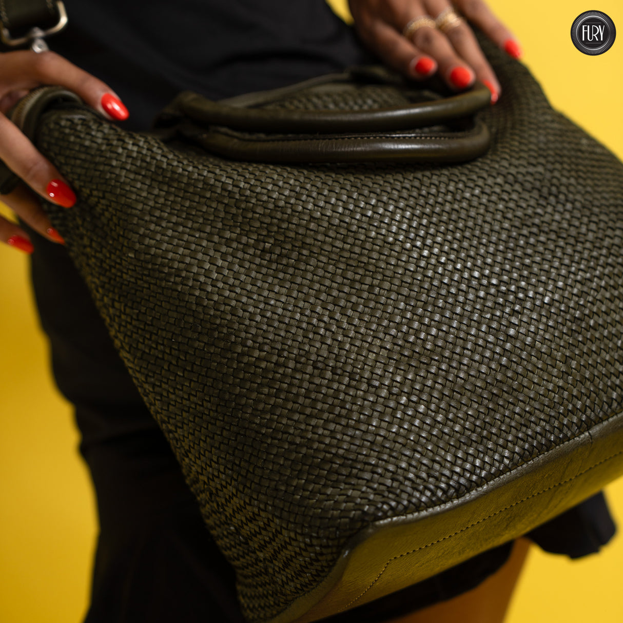 Tullia bag in woven leather