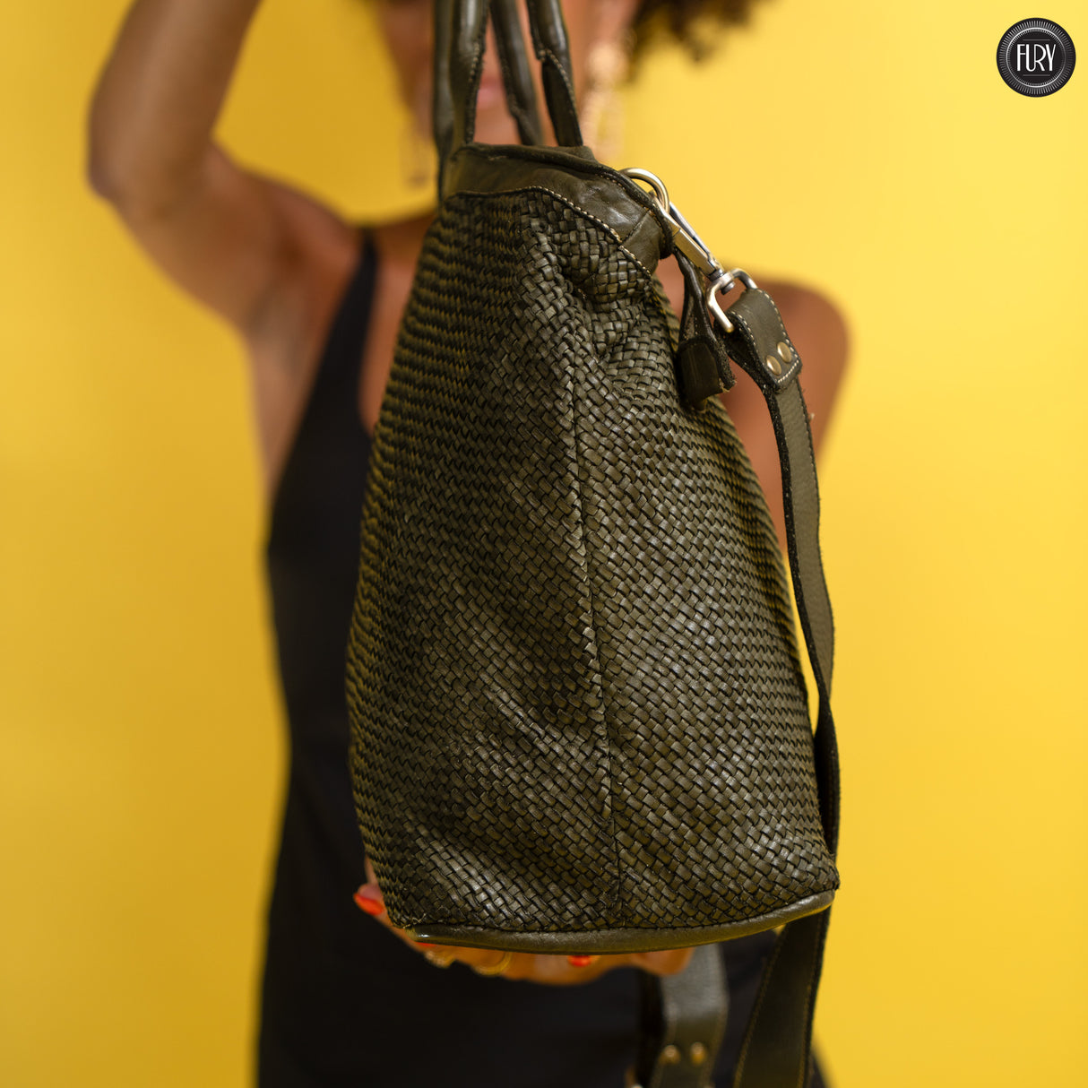 Tullia bag in woven leather