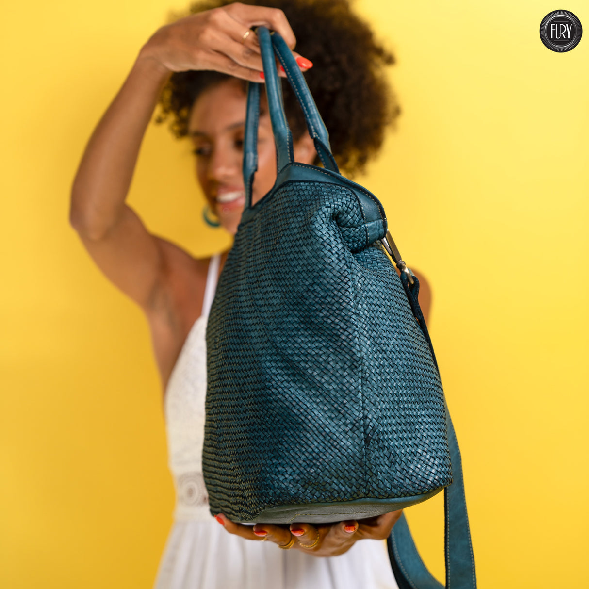 Tullia bag in woven leather