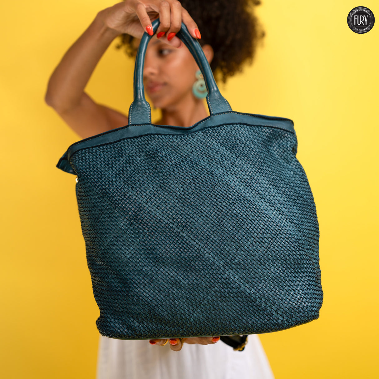 Tullia bag in woven leather