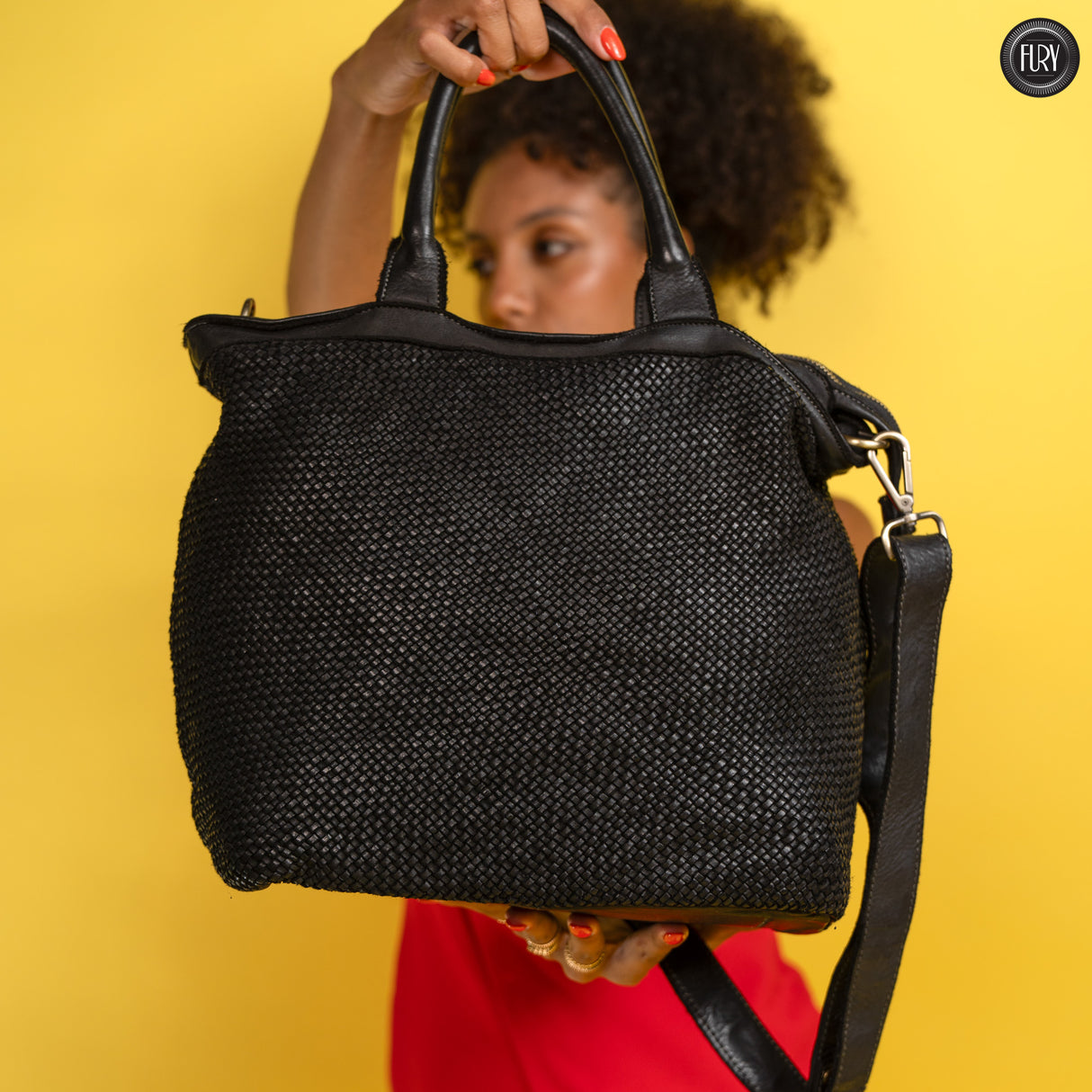 Tullia bag in woven leather