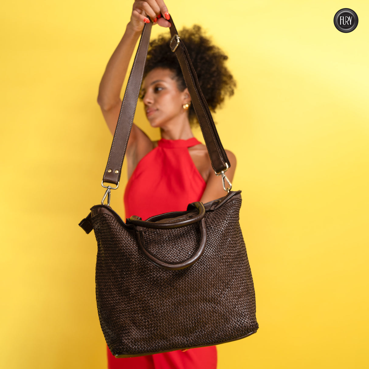 Tullia bag in woven leather