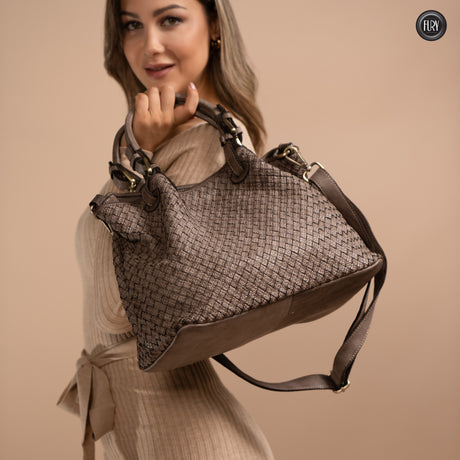 Agata bag in woven leather