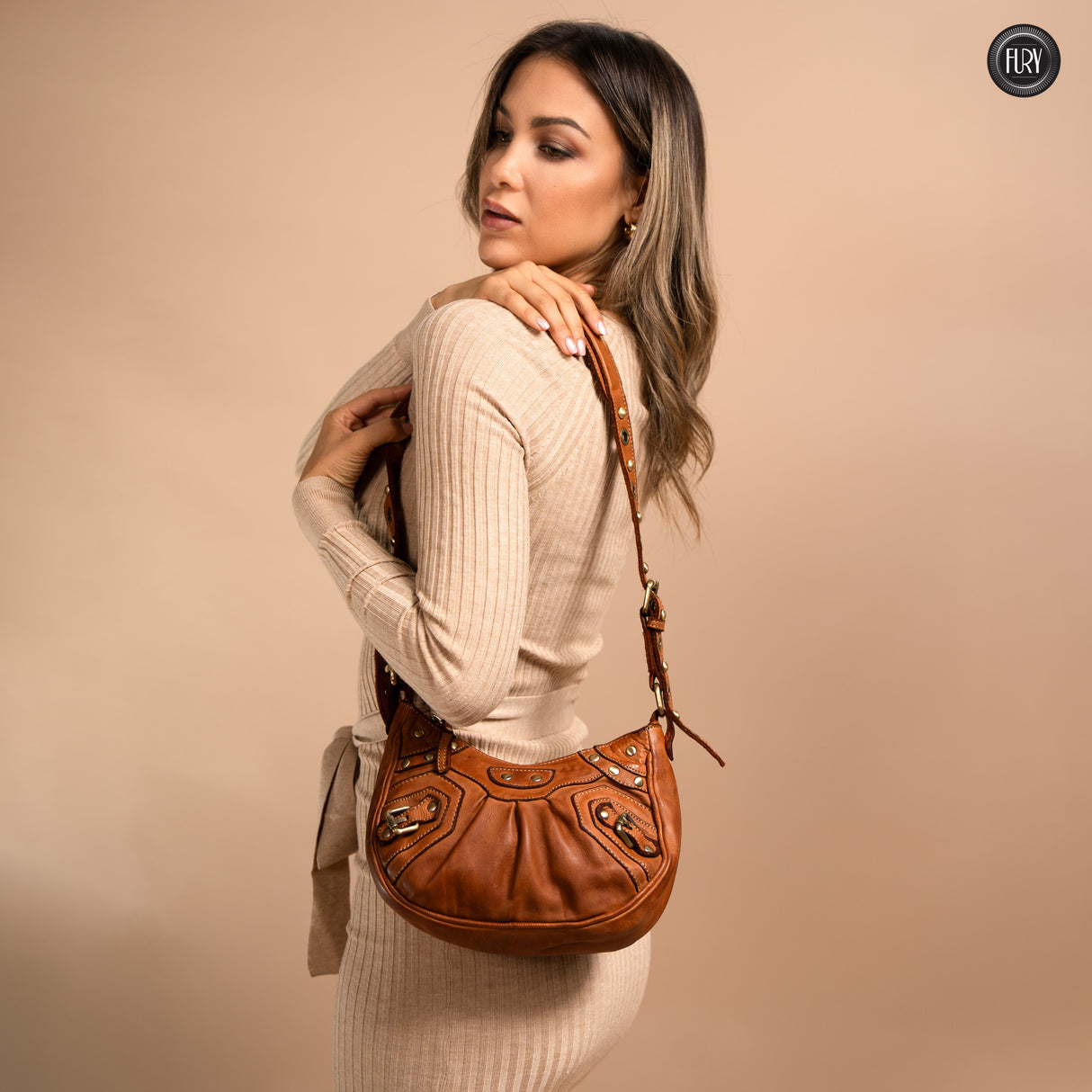 Clea leather handbag 