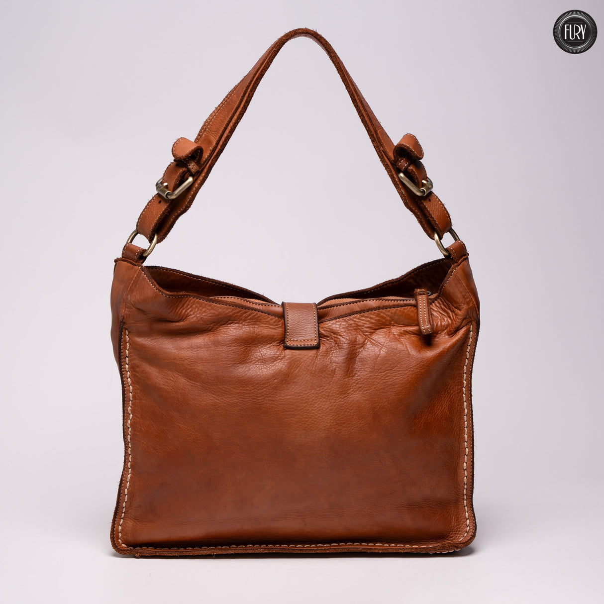 Sandy leather bag