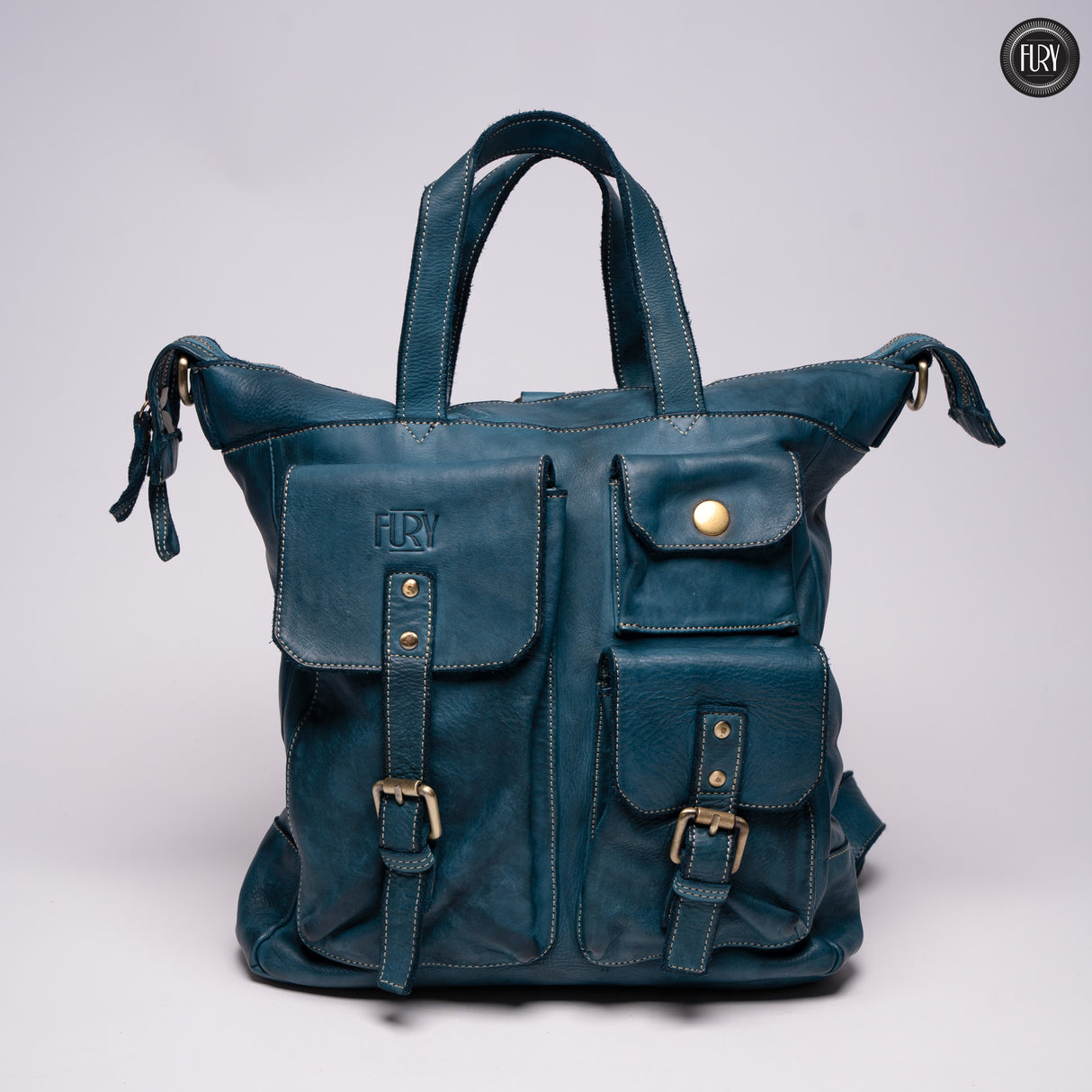 Lucca backpack in leather