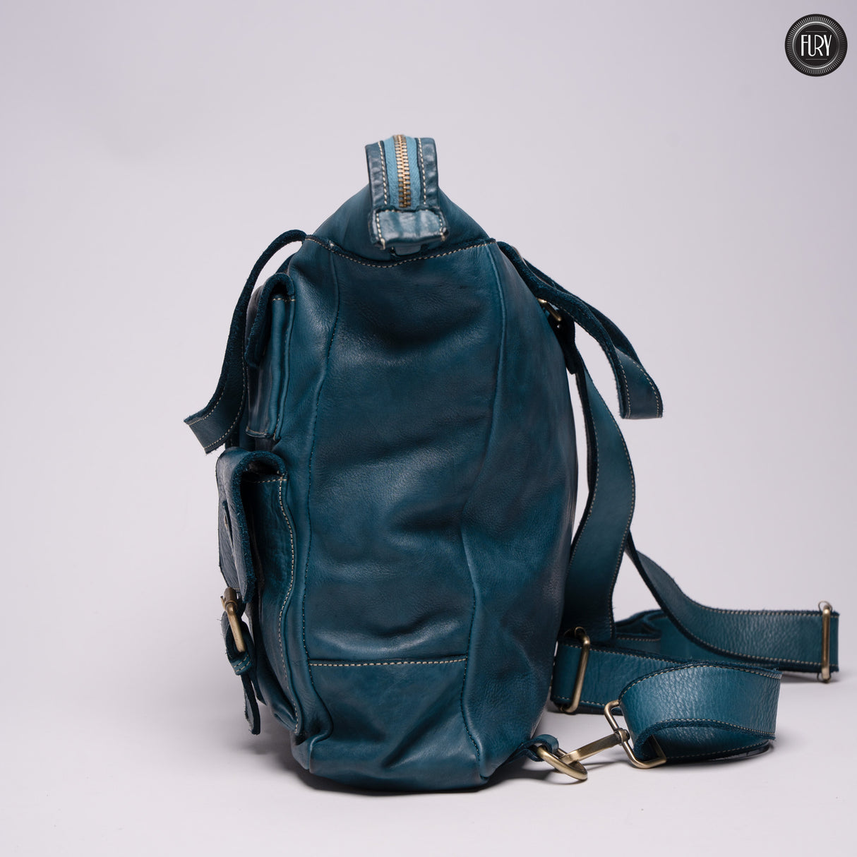 Lucca backpack in leather
