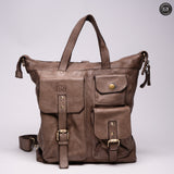 Lucca backpack in leather