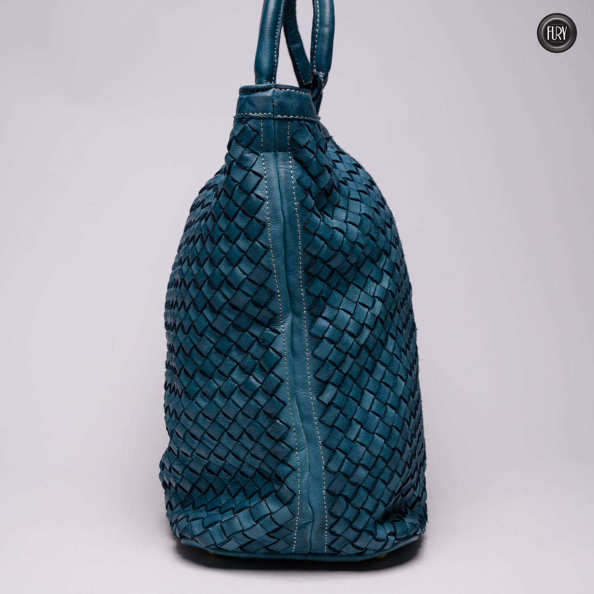 Virginia maxi bag in woven leather