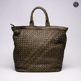 Virginia maxi bag in woven leather