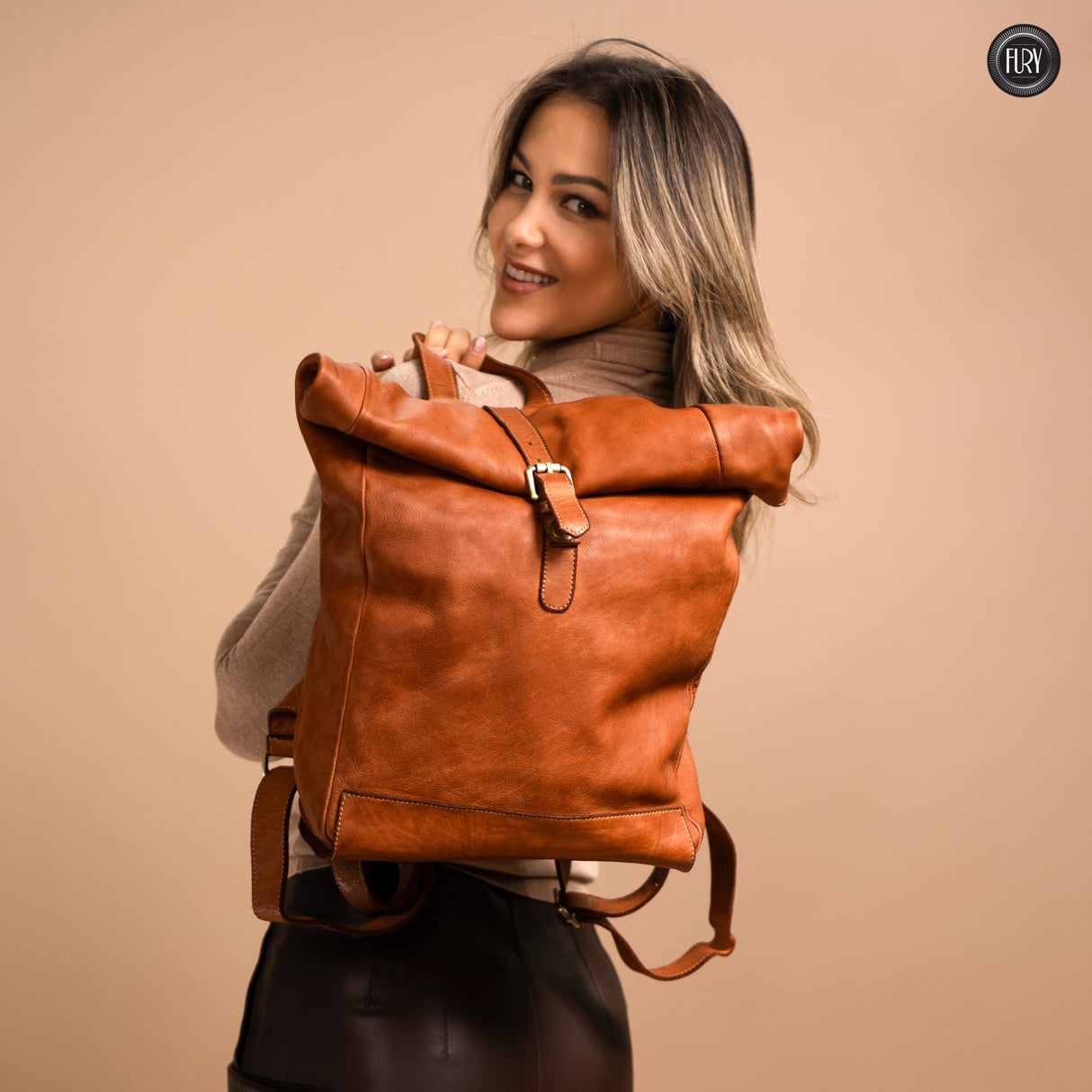 Ettore leather backpack