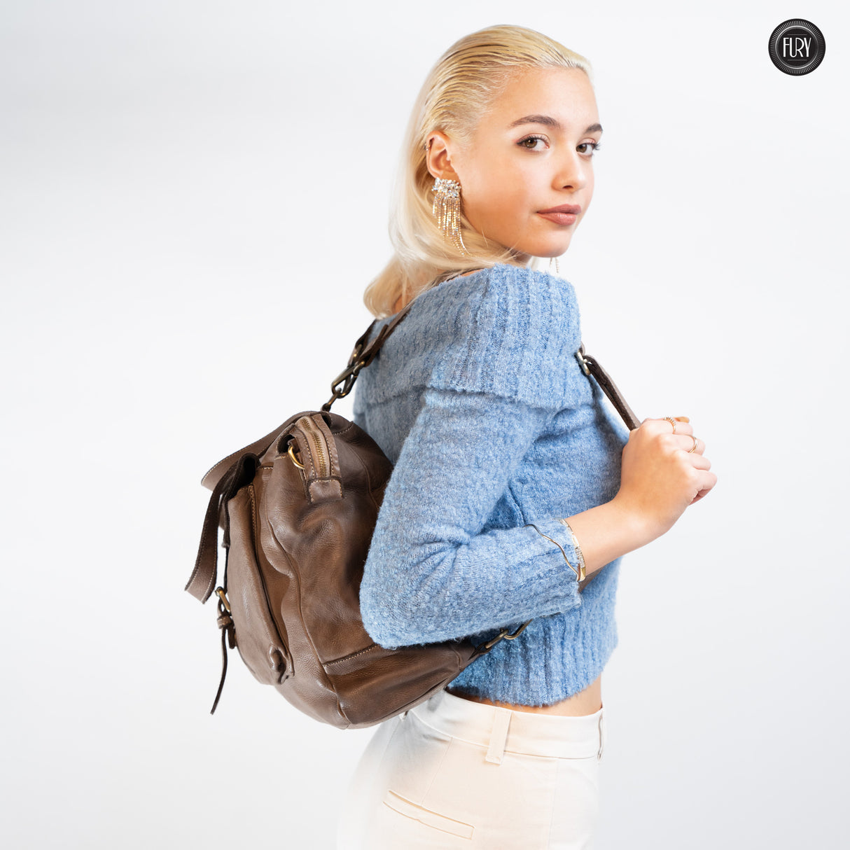 Jodie backpack in leather