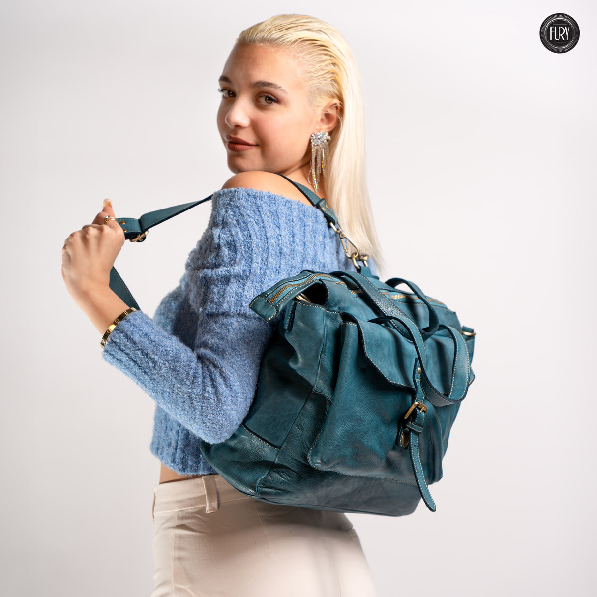 Jodie backpack in leather