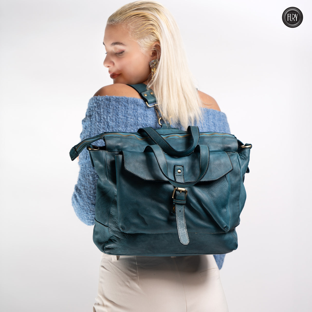 Jodie backpack in leather