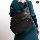 Virginia maxi bag in woven leather