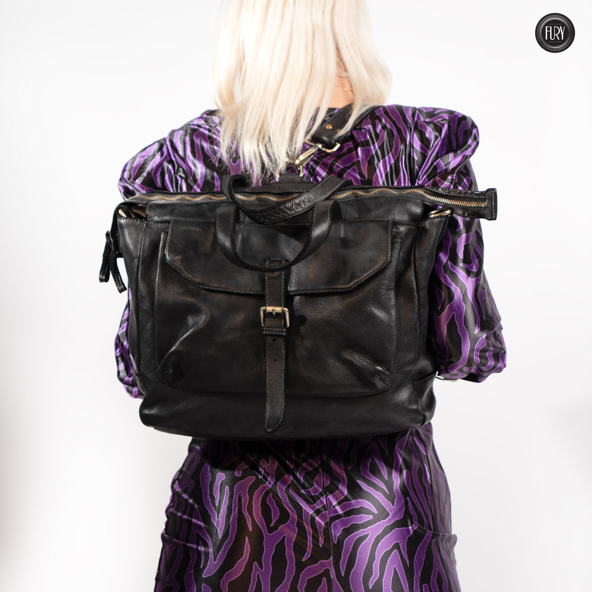 Jodie backpack in leather