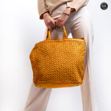 Virginia maxi bag in woven leather