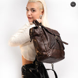 Jodie backpack in leather