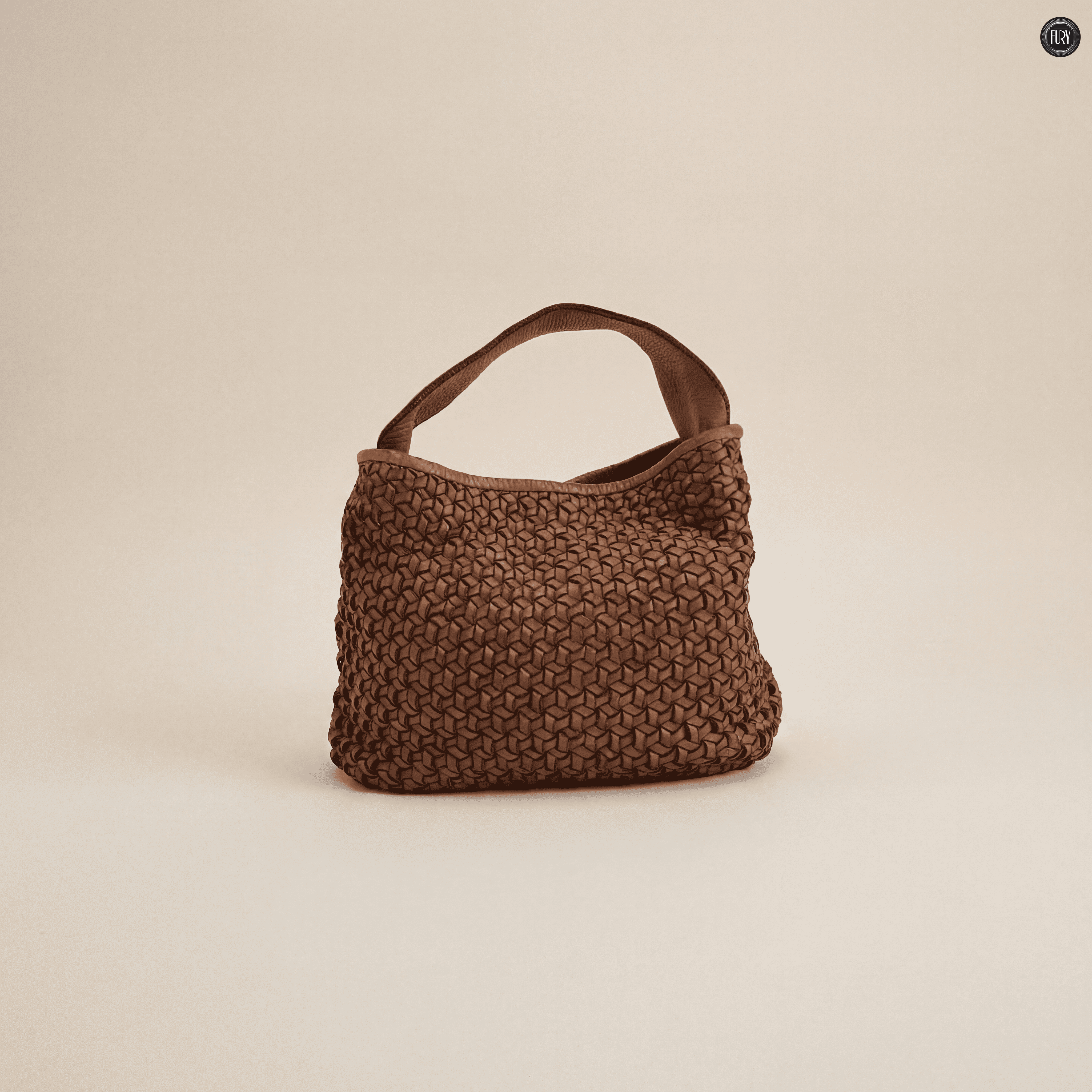 Borsetta Tea in pelle intrecciata