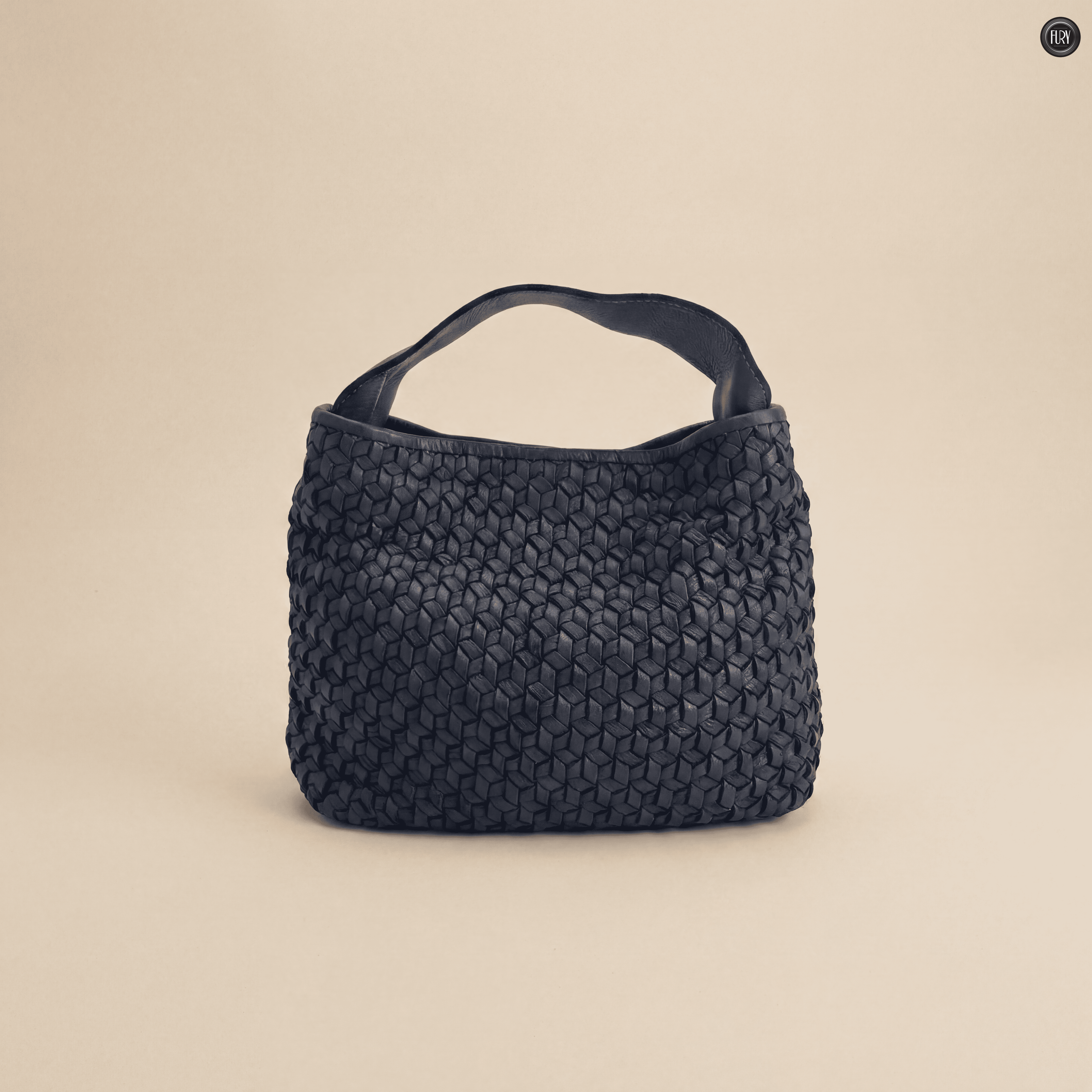 Borsetta Tea in pelle intrecciata