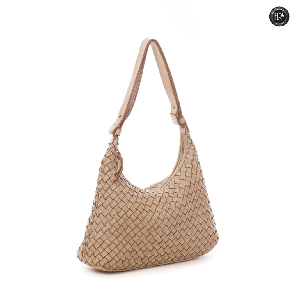Borsa Laura in pelle intrecciata