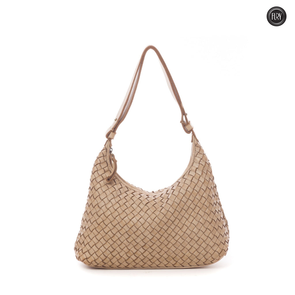 Borsa Laura in pelle intrecciata