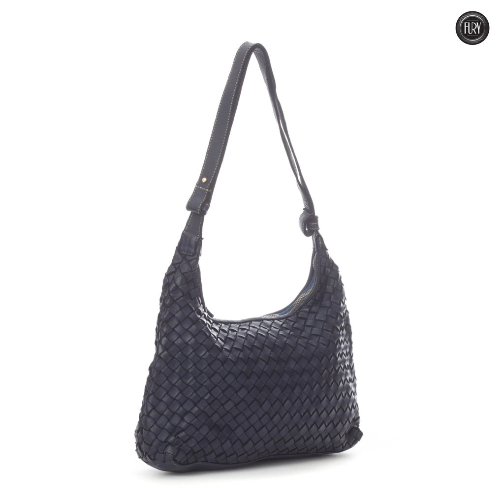 Borsa Laura in pelle intrecciata