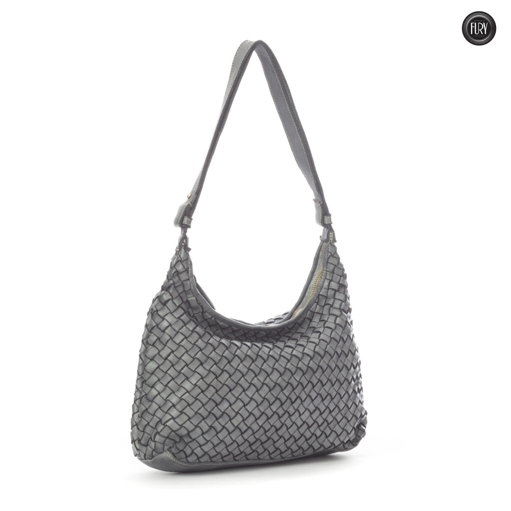 Borsa Laura in pelle intrecciata