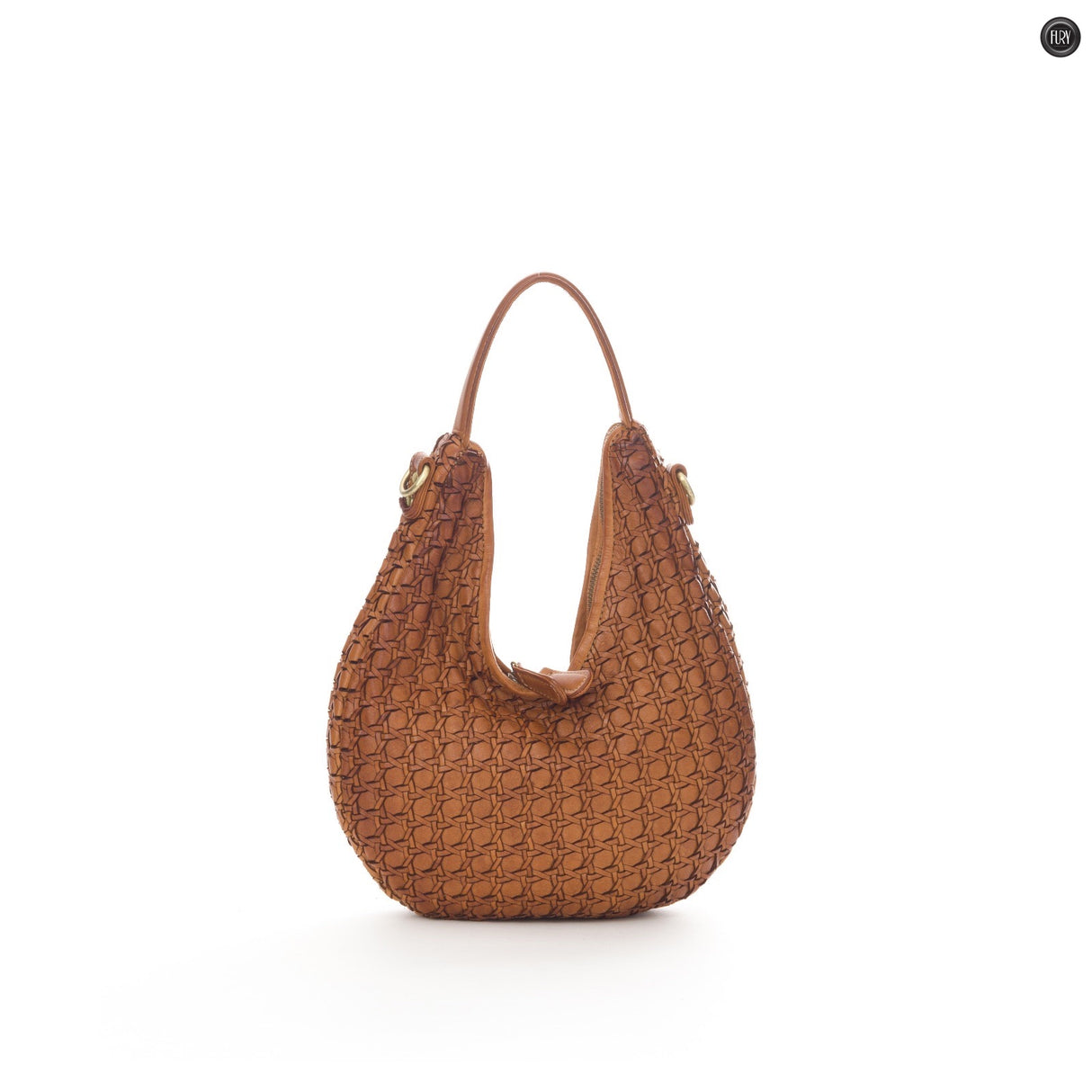 Borsa Selene in pelle intrecciata